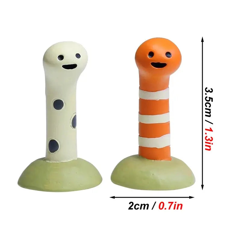 2 Pcs/set Aquarium Decor Accessories Cute Animal Bookshelf Decoration Home Decoration Landscaping Ornament Fish Tank Decoration by All Mart Bristol Ltd
