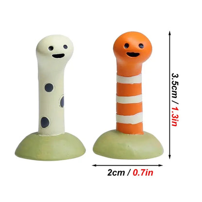 2 Pcs/set Aquarium Decor Accessories Cute Animal Bookshelf Decoration Home Decoration Landscaping Ornament Fish Tank Decoration by All Mart Bristol Ltd