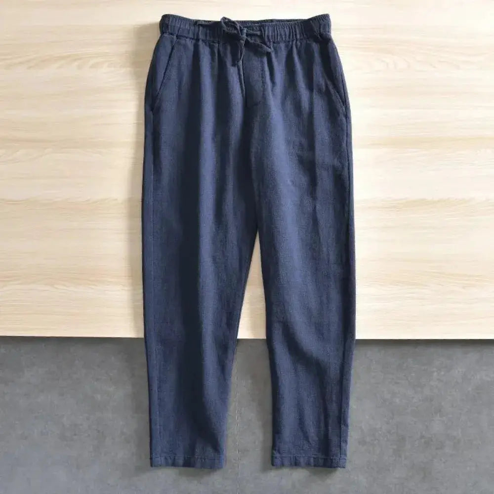 Men's Casual Pants Baggy Streetwear Men Joggers Cotton Linen Sports Trousers Long Straight Pants for Men by All Mart Bristol Ltd