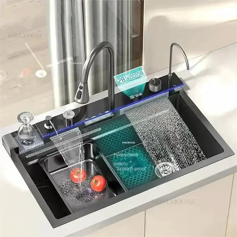 Large Stainless Steel Honeycomb Kitchen Sink Single Basin by All Mart Bristol Ltd