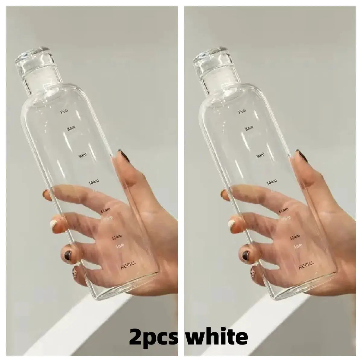 Newest Water Cup Sport Water Bottle With Time Scale Couple Plastic Portable Water Container Anti-drop Outdoor Water Bottle by All Mart Bristol Ltd