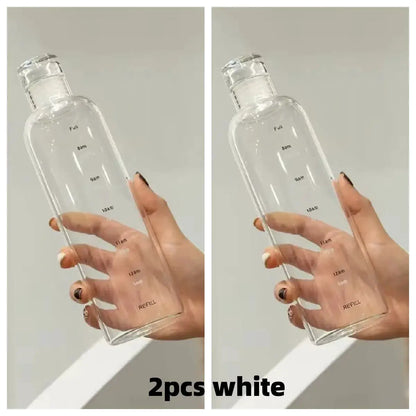Newest Water Cup Sport Water Bottle With Time Scale Couple Plastic Portable Water Container Anti-drop Outdoor Water Bottle by All Mart Bristol Ltd