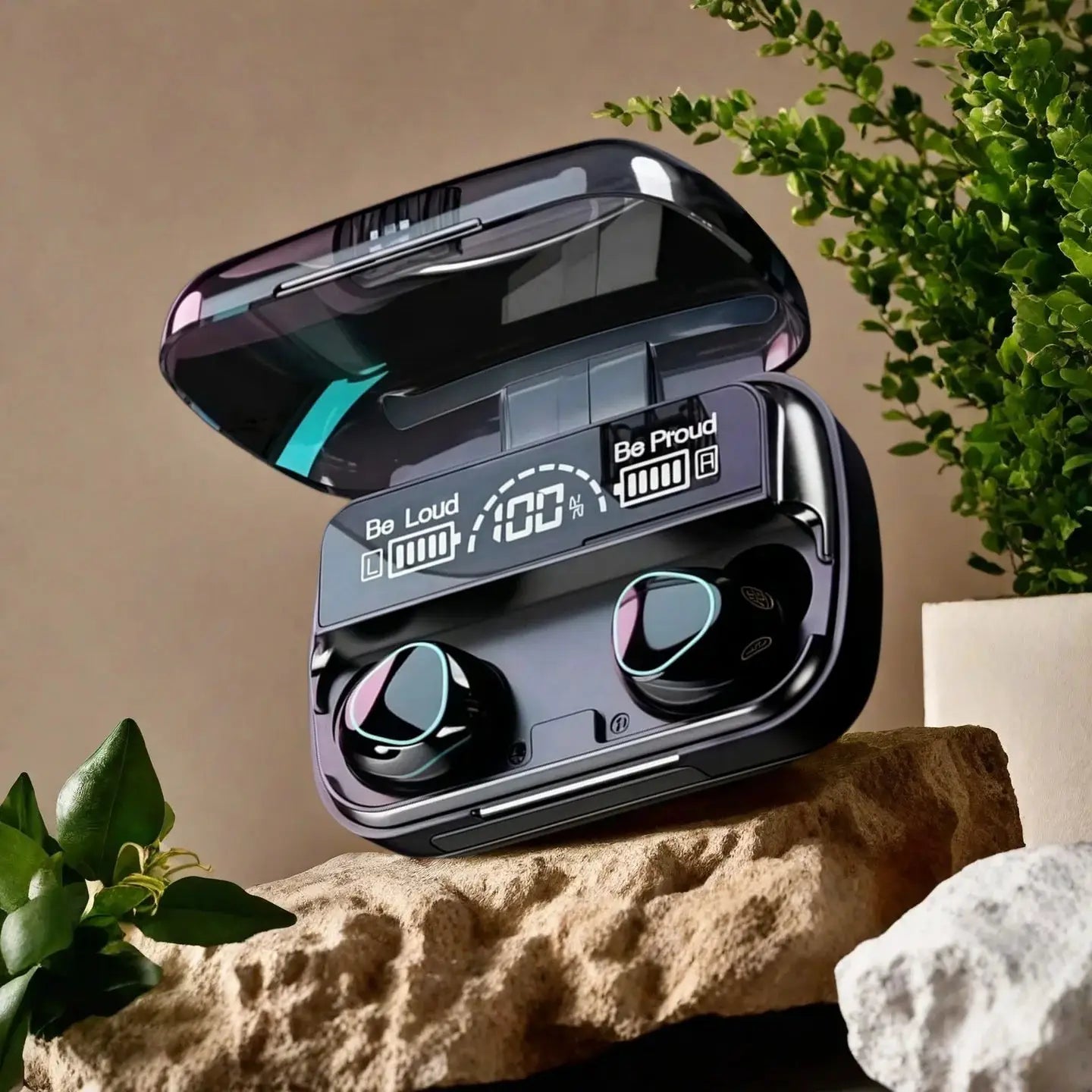 New Bluetooth Earphones Handfree LED Dispay Headphones Bluetooth Music Wireless Earbuds Waterproof Headset For smartphones by All Mart Bristol Ltd