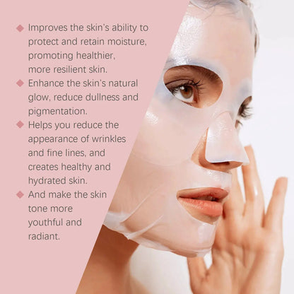 Bio-Collagen Real Deep Mask Hydrolyzed Collagen Soluble Rejuvenation Pore Shrinking Brightening Refresh Moisturizing Sheet Mask by All Mart Bristol Ltd