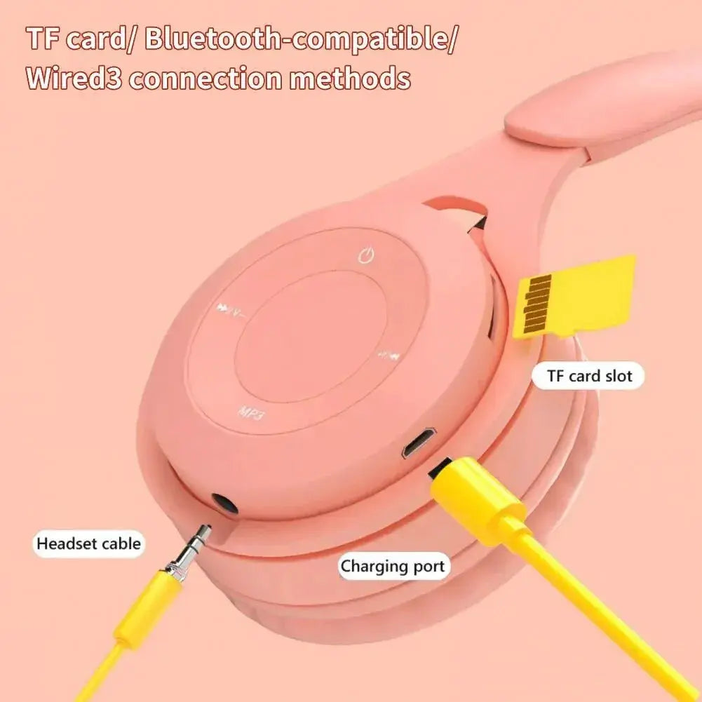Y08 Headphone Bluetooth Headset Earphone Wireless Headphones Stereo Foldable Sport Gaming Macaron Headphones for Android IOS by All Mart Bristol Ltd