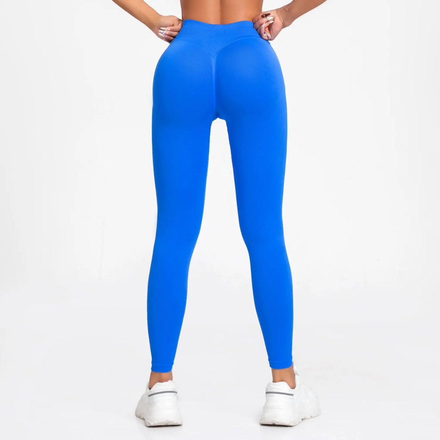 NCLAGEN Seamless Leggings Sports Women Gym Wear Clothes Outfit Yoga Pants Squat Proof Fitness Running Scrunch Bum Tights by All Mart Bristol Ltd