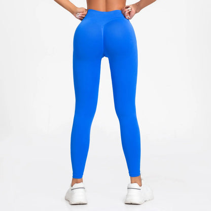 NCLAGEN Seamless Leggings Sports Women Gym Wear Clothes Outfit Yoga Pants Squat Proof Fitness Running Scrunch Bum Tights by All Mart Bristol Ltd