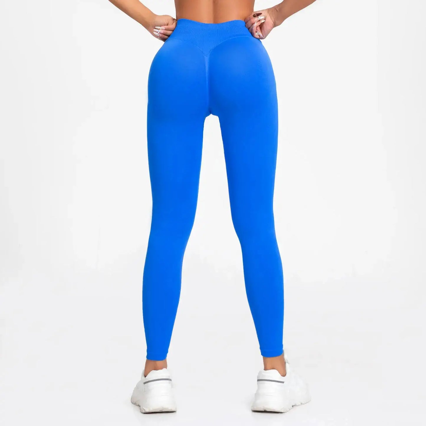 NCLAGEN Seamless Leggings Sports Women Gym Wear Clothes Outfit Yoga Pants Squat Proof Fitness Running Scrunch Bum Tights by All Mart Bristol Ltd