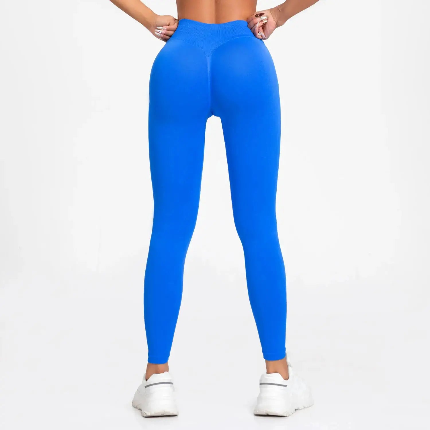NCLAGEN Seamless Leggings Sports Women Gym Wear Clothes Outfit Yoga Pants Squat Proof Fitness Running Scrunch Bum Tights by All Mart Bristol Ltd