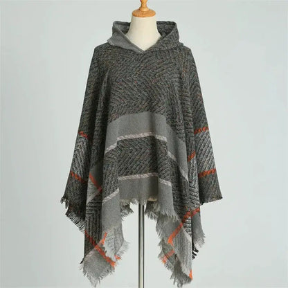 2024 Fashion Europe America Winter New Women Shawl Stole Hooded Cape Wrap Female Warmer Scarves Cold Proof Scarf Poncho Mulher by All Mart Bristol Ltd