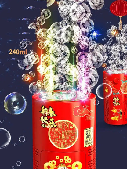 20 holes Fireworks bubble machine bubble blower on the ground electronic automatic landing Spring Festival gift New Year toys by All Mart Bristol Ltd