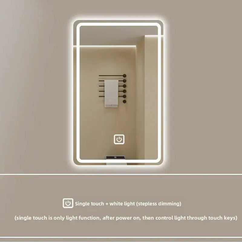 New Smart Mirror Wall Hanging LED High Definition Induction Anti-fog Bathroom Mirror Touch Screen 23.5 * 15.5 Inches Vanity by All Mart Bristol Ltd