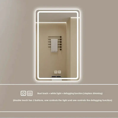 New Smart Mirror Wall Hanging LED High Definition Induction Anti-fog Bathroom Mirror Touch Screen 23.5 * 15.5 Inches Vanity by All Mart Bristol Ltd