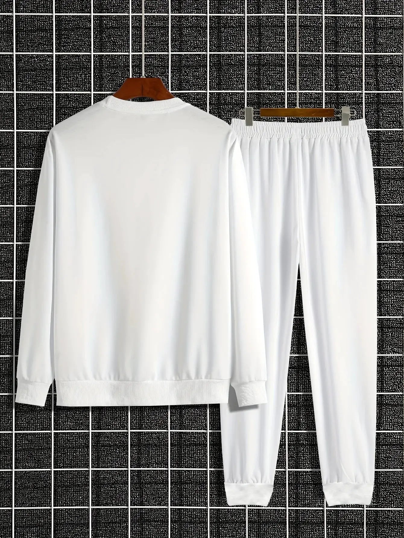 Autumn Trendy New Sweatshirt Men's Loose Daily Casual Fit With New York Letter Printed Hundred Long Sleeve Sweatshirt Set by All Mart Bristol Ltd