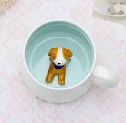 400ML Ceramic Mugs Creative Cute Cartoon Stereo Animal Milk Coffee Cups Couple Cups of Household Drinking Water Supplies by All Mart Bristol Ltd