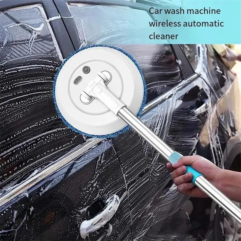 Wireless Electric Spin Mop Cleaning Machine Automatic 2 in 1 Wet & Dry Home Cleaner Car Glass Ceiling Door Windows Floor Cleaner by All Mart Bristol Ltd