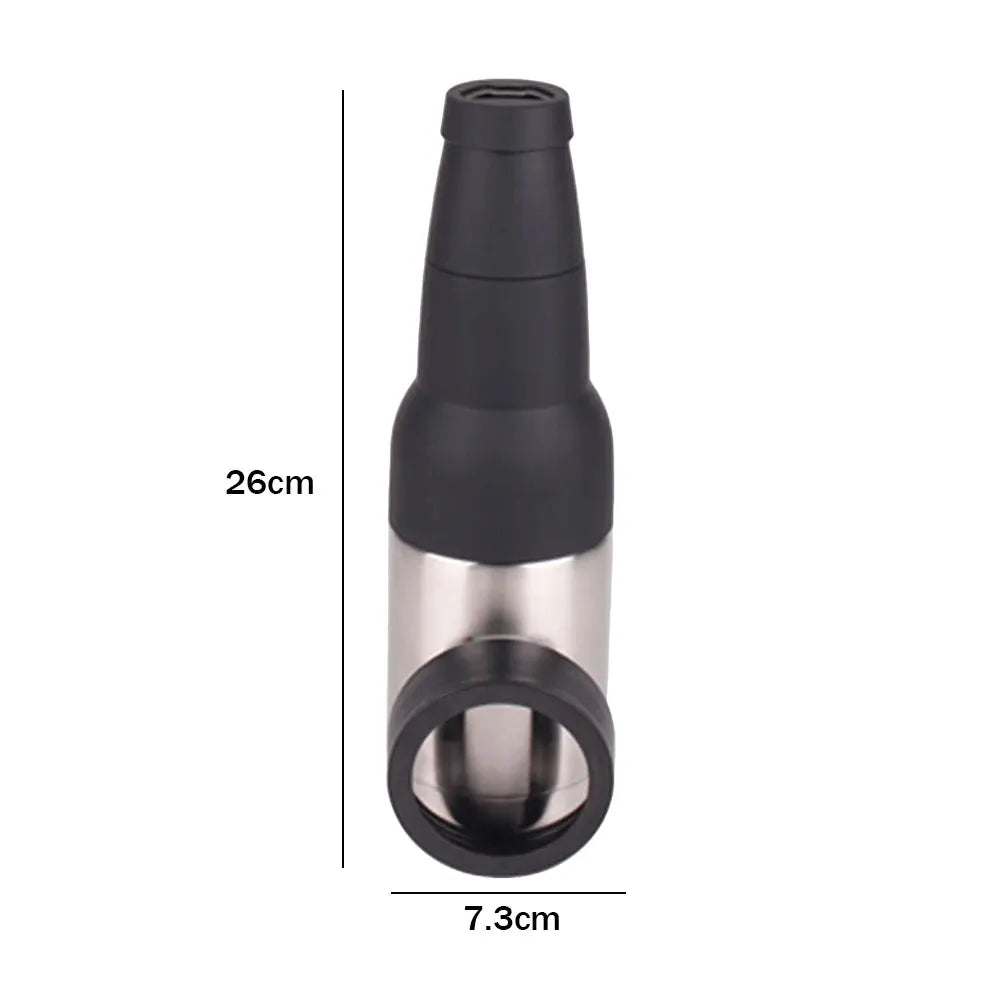 12oz Drink Can Bottle Holder 3 in 1 Stainless Steel Beer Tank with Opener Double Wall Vacuum Insulated Bottle Drink Vacuum Flask by All Mart Bristol Ltd