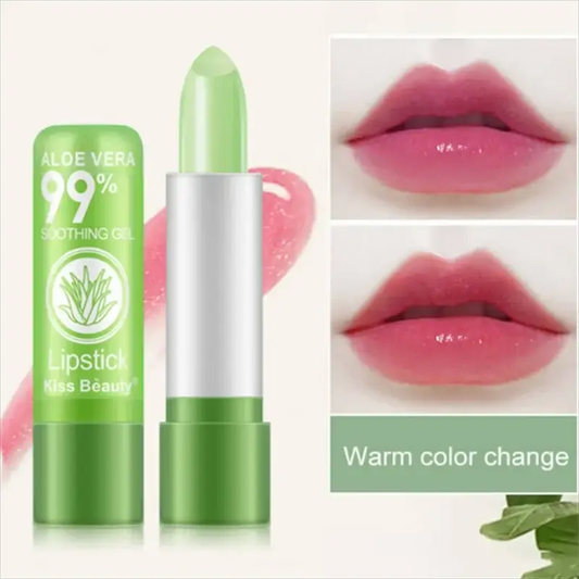 1PC Moisturizing Aloe Color Changing Lipstick Long Term Moisturizing and Moisturizing Lipstick Lip Color Lip Care by All Mart Bristol Ltd