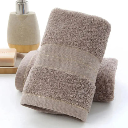 1 Thick Cotton Bathroom Face Towel for Household Couples 75x35cm by All Mart Bristol Ltd