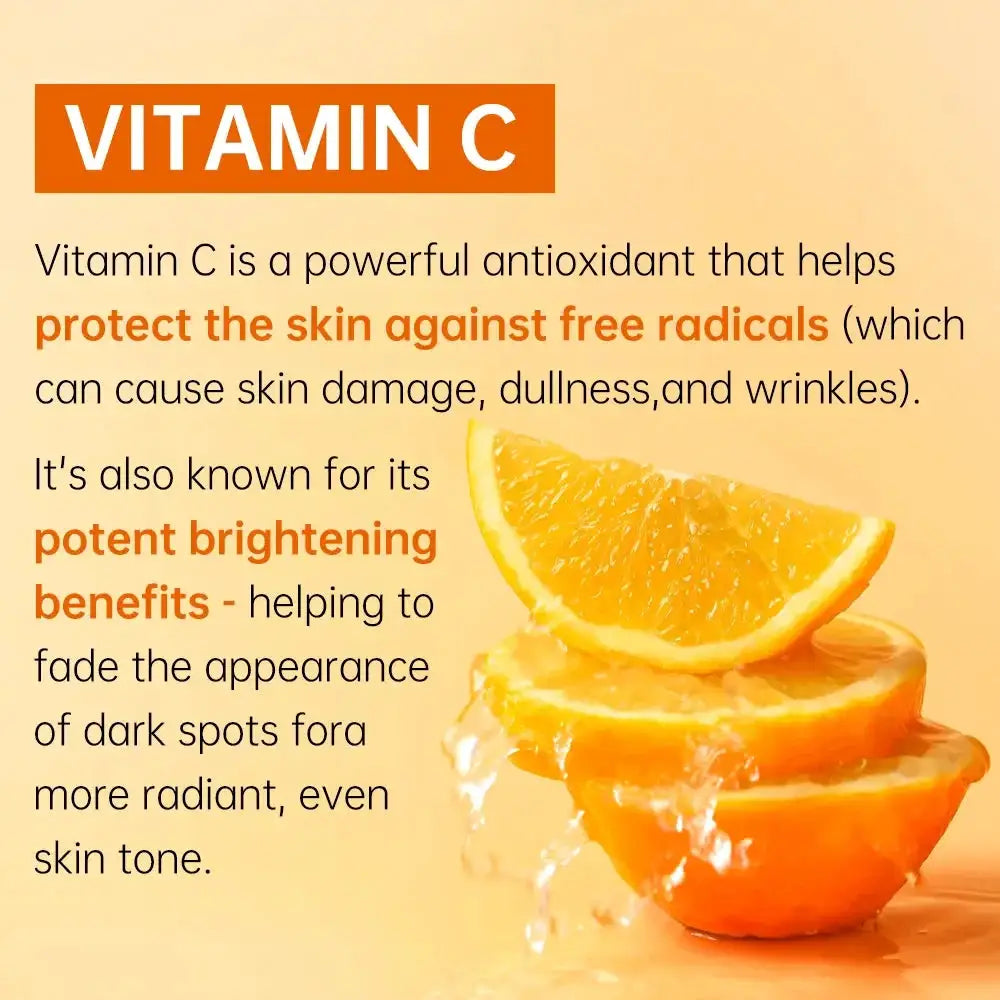 Vitamin C for Face Whitening Set Dark Spots Removal Cream Skincare Kits Eye Lightening Moisturizing Facial Serum Skin Care by All Mart Bristol Ltd