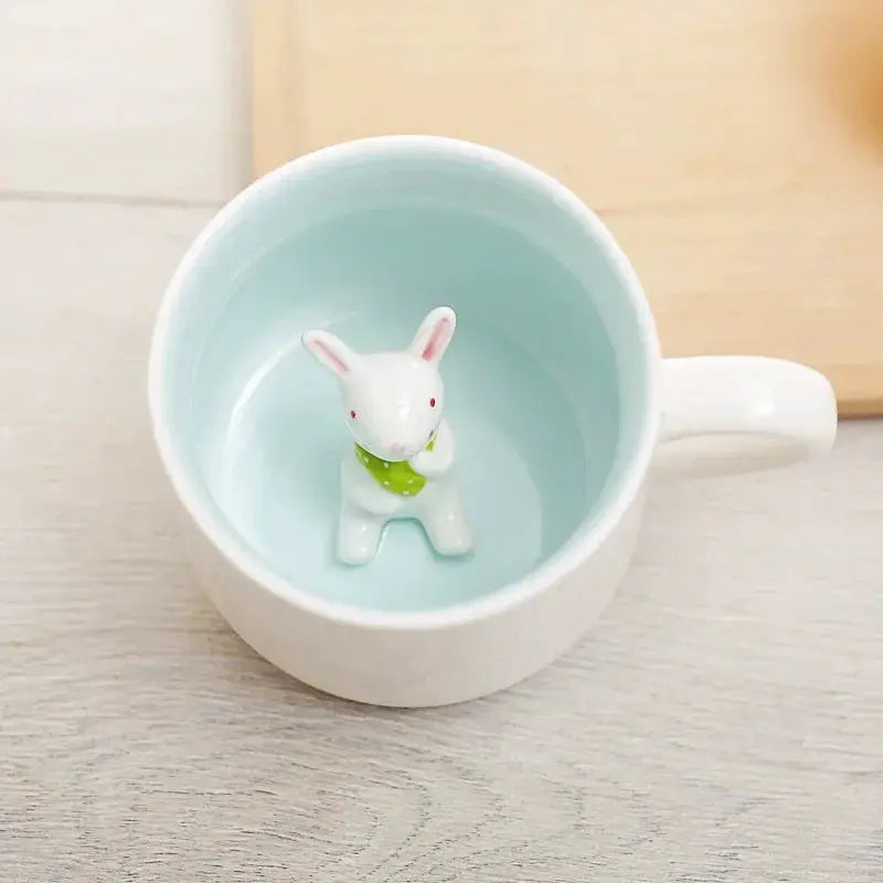 400ML Ceramic Mugs Creative Cute Cartoon Stereo Animal Milk Coffee Cups Couple Cups of Household Drinking Water Supplies by All Mart Bristol Ltd