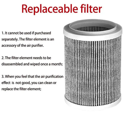 Portable Negative Ion Air Purifier with Replaceable HEPA Filter by All Mart Bristol Ltd