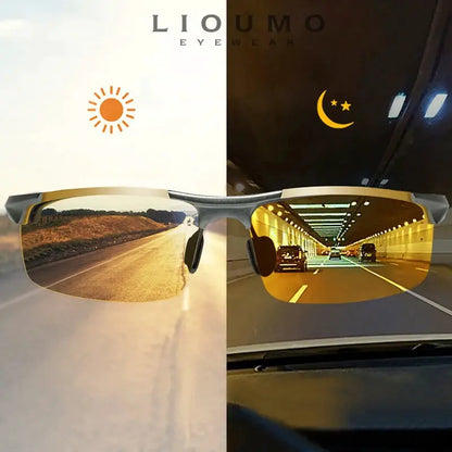 Top Anti-glare Day Night Vision Glasses For Driving Men Polarized Sunglasses Photochromic Driver Goggles Glasses zonnebril heren by All Mart Bristol Ltd