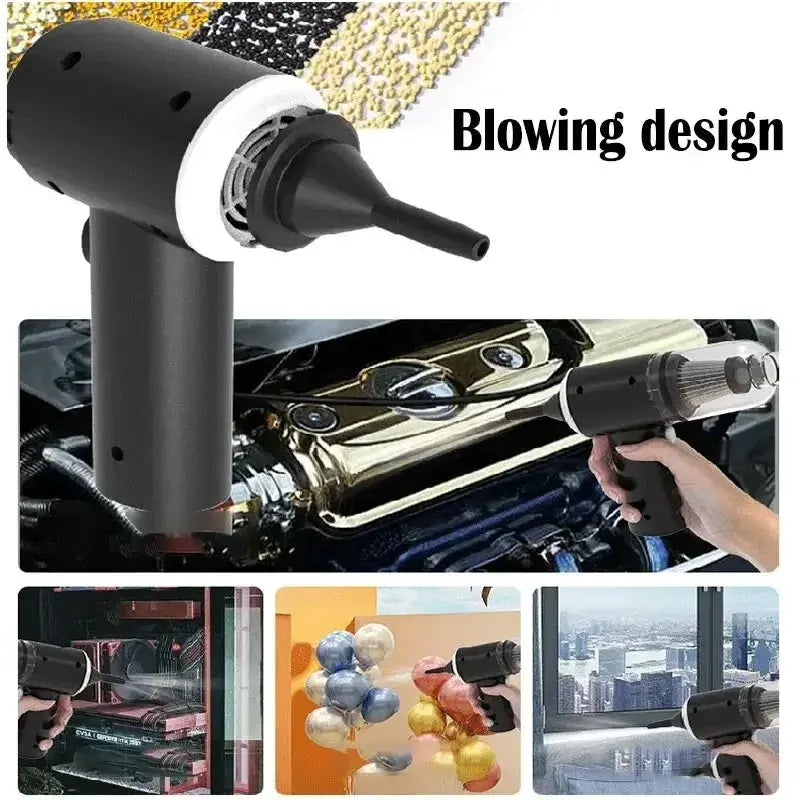 9000Pa Wireless Car Vacuum Cleaner USB Charging 1200mAh Portable Cleaning Appliance Mini Wet and Dry Vacuum Cleaner Household by All Mart Bristol Ltd