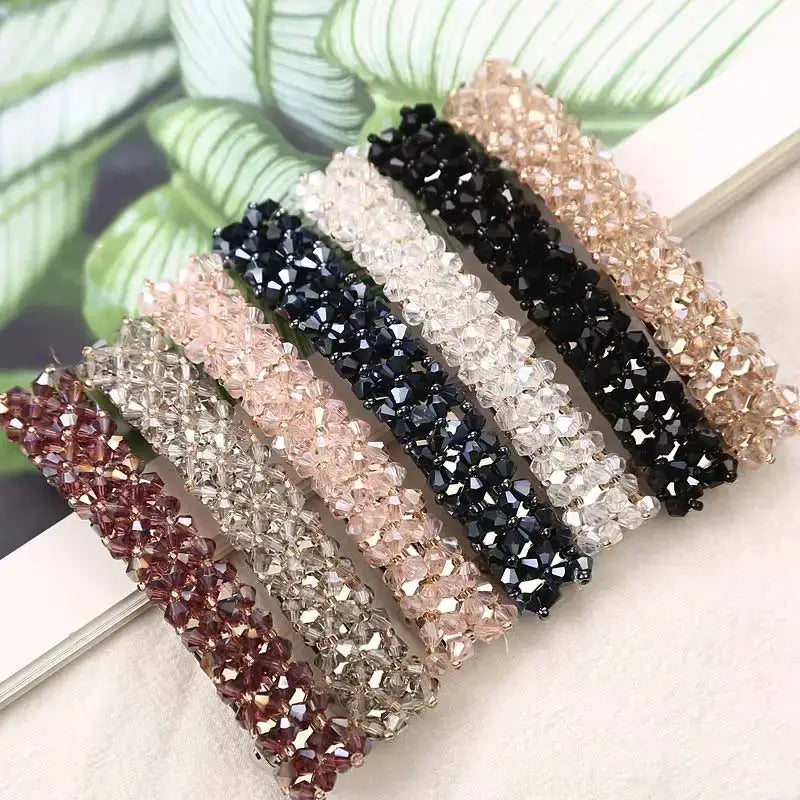 New Korean Elegant Hairpins Hairgrips Crystal Rhinestone Barrettes Hair Clips For Women Girls Hair Accessories by All Mart Bristol Ltd