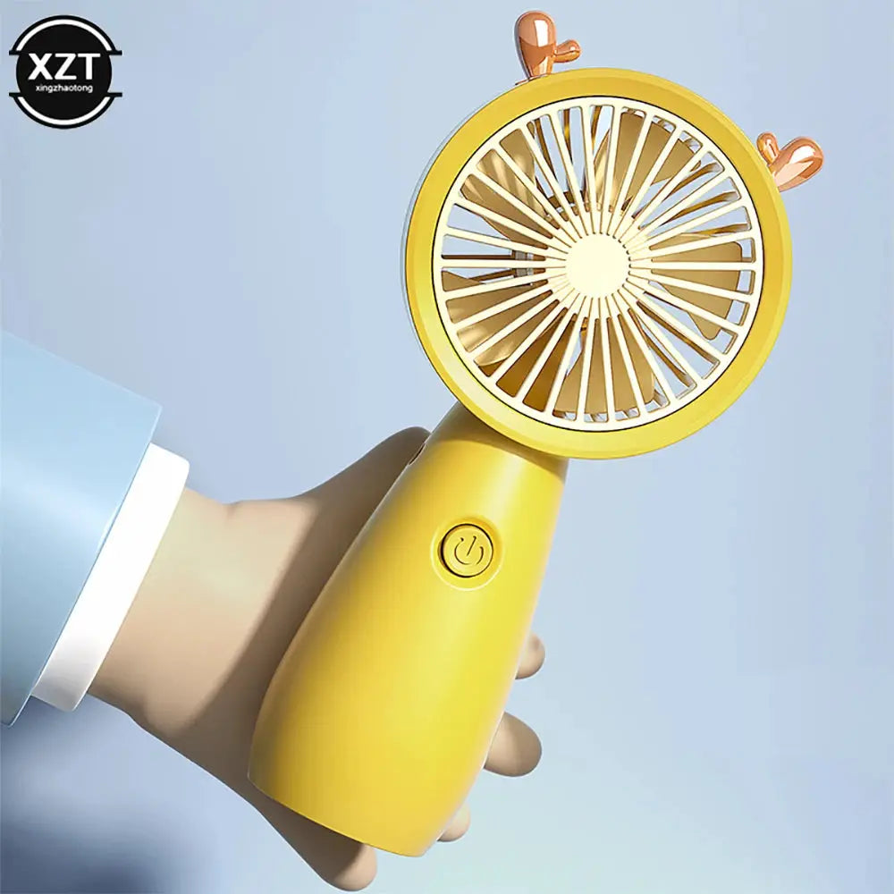 USB Mini Handheld Fan Outdoor Mini Creative Desktop Office Mute Charging Portable Handheld Fan by All Mart Bristol Ltd