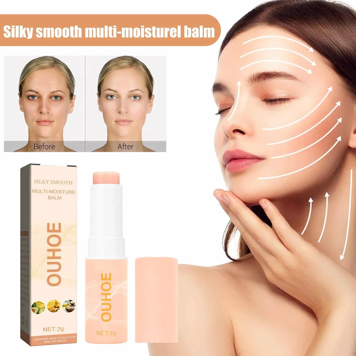 Korean Hydrating Multifunctional Moisture Makeup Primer Stick Smooth Cream Moisturizing Balm Even Skin Tone Care Cream Cosmetics by All Mart Bristol Ltd