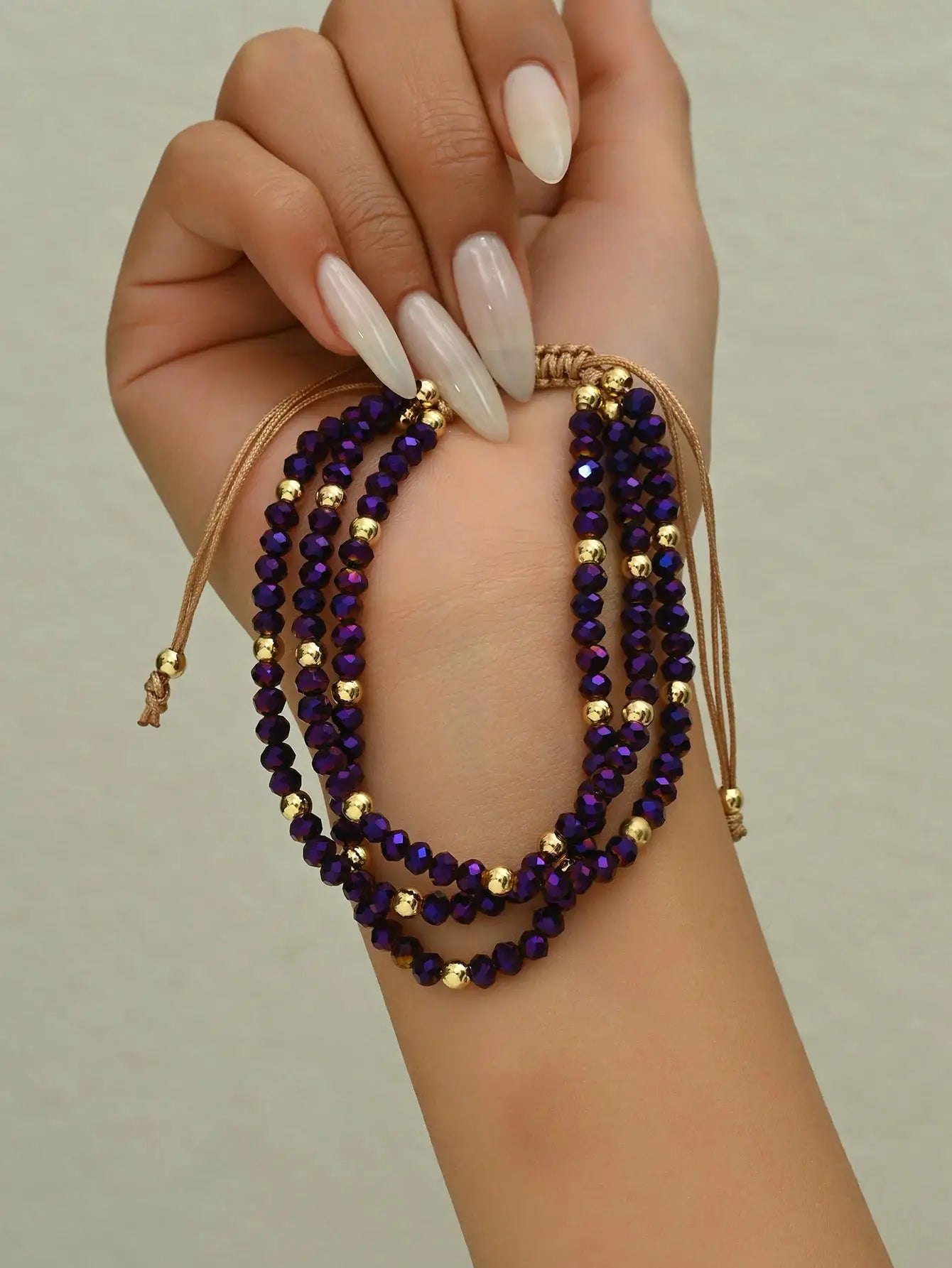 Bohemian handmade colorful crystal beaded bracelet for women's vacation party jewelry by All Mart Bristol Ltd