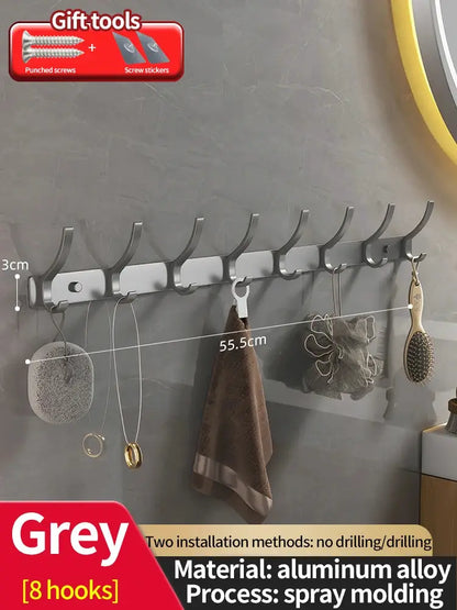 no drill Door Behind Hook Storage Wall Hanging Clothes Hanger Coat Hook Punch-free Hanger Bedroom Organizer Storage Kitchen Acce by All Mart Bristol Ltd