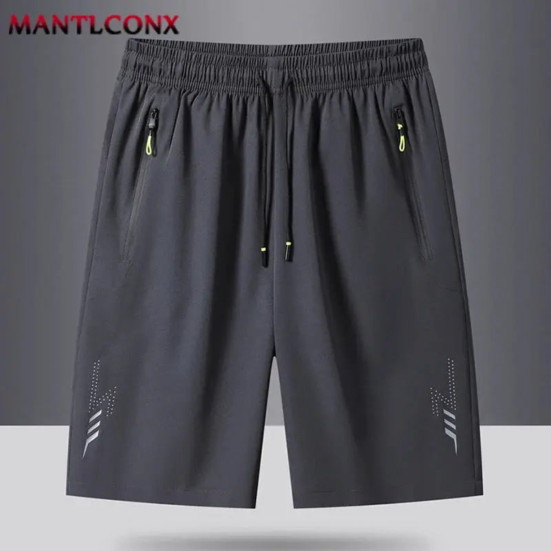 Summer Men's Sport Shorts Cool Sportswear Running Shorts Casual Bottoms Gym Fitness Training Jogging Short Pants Men Black Gray by All Mart Bristol Ltd