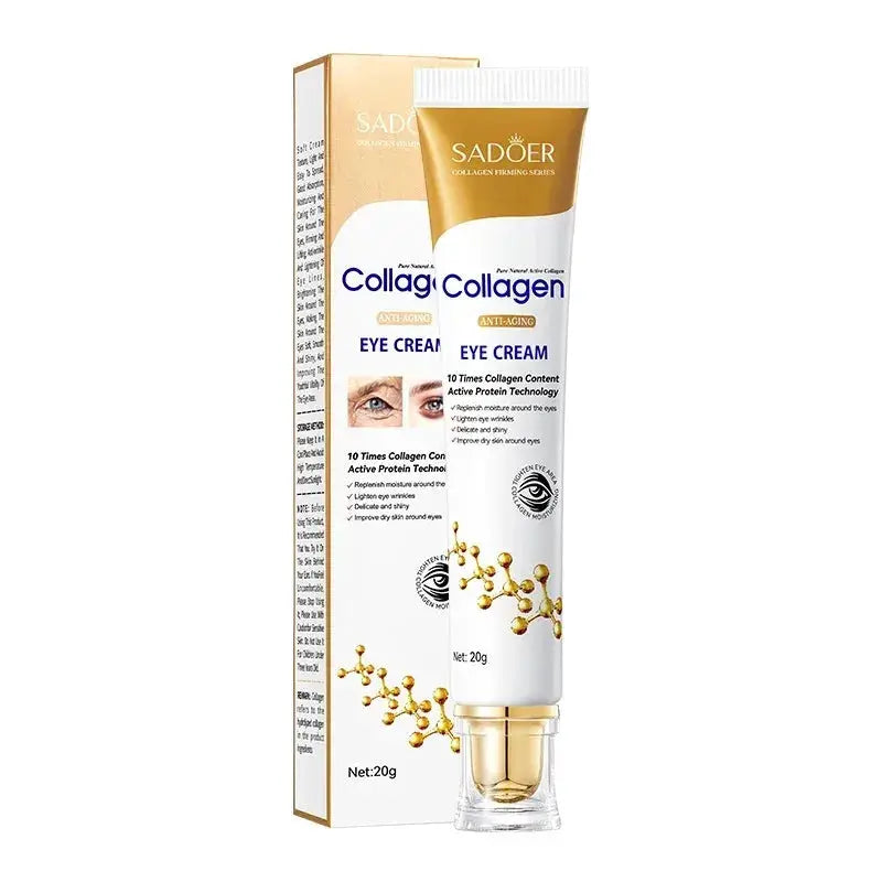 SADOER Collagen Eye Cream Retinol Eye Cream Anti Dark Circles Eye Bag Firming Skin Moisturizing Skincare Skin Care for Eyes Care by All Mart Bristol Ltd
