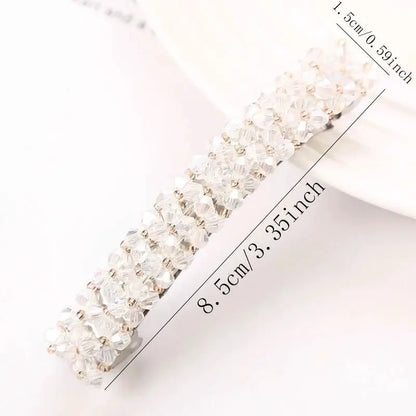New Korean Elegant Hairpins Hairgrips Crystal Rhinestone Barrettes Hair Clips For Women Girls Hair Accessories by All Mart Bristol Ltd