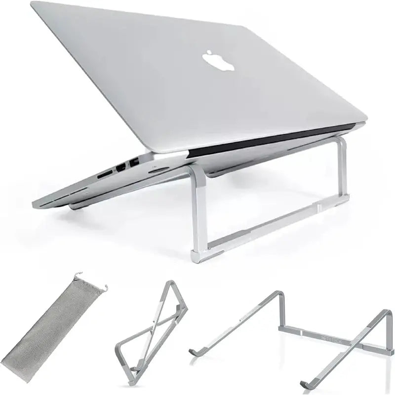 Universal Laptop Stand Foldable Adjustable Aluminum Alloy Notebook Holder Desktop Bracket for MacBook Air Pro Xiaomi by All Mart Bristol Ltd