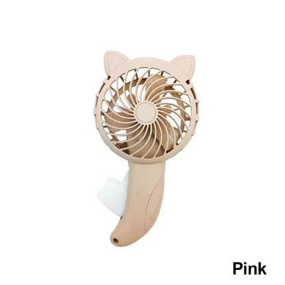3 Colors Portable Handheld Fan Hand Pressure Fan Mini Portable Fan Without Battery Household Cute Fan Cooling Cartoon Held Fan by All Mart Bristol Ltd