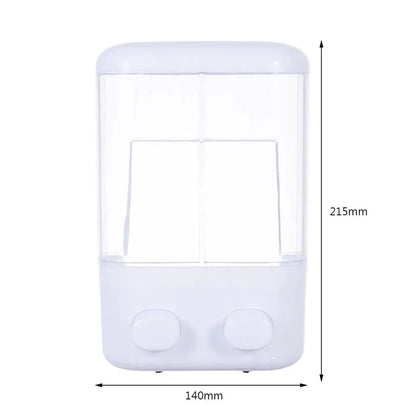 500ML Wall Mounted Shampoo Soap Dispenser Bathroom Non-punching Manual Press Soap Liquid Dispenser Touchless Disinfectant Bottle by All Mart Bristol Ltd
