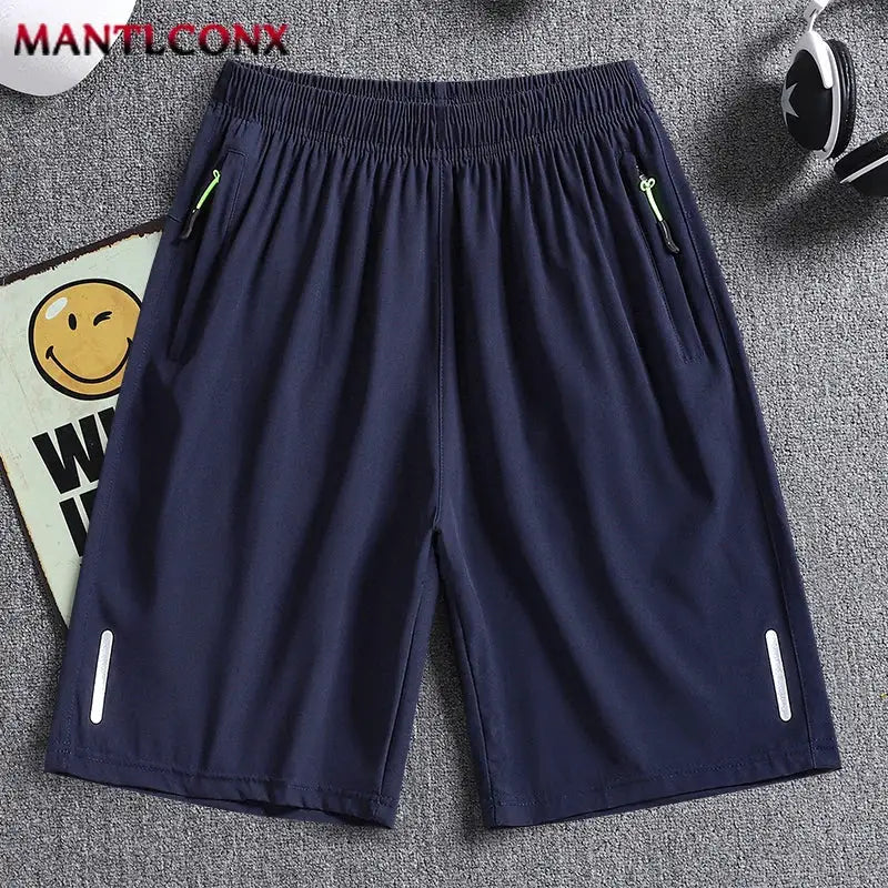 Summer Men's Sport Shorts Cool Sportswear Running Shorts Casual Bottoms Gym Fitness Training Jogging Short Pants Men Black Gray by All Mart Bristol Ltd