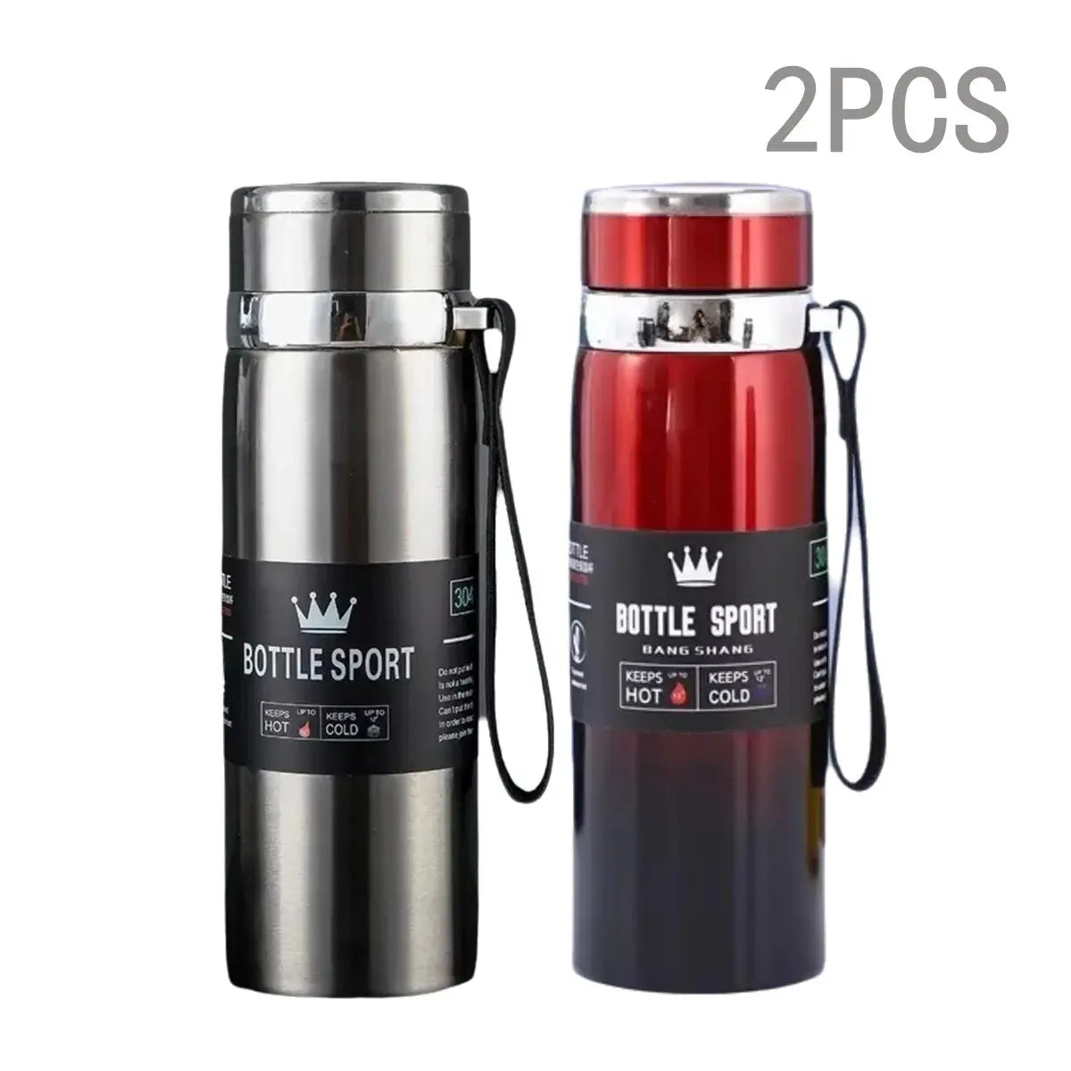 1000ml Thermal Water Bottle Thermos Vacuum Flask Double Stainless Steel Coffee Tea Insulated Cup Leakage-proof for Office by All Mart Bristol Ltd