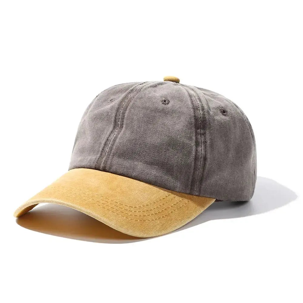 Fashion WASHED DENIM Baseball Cap Men Women Distressed Faded Caps Sunscreen Hats Adjustable Baseball Hats Outdoor Sports Hats by All Mart Bristol Ltd