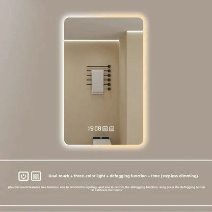 New Smart Mirror Wall Hanging LED High Definition Induction Anti-fog Bathroom Mirror Touch Screen 23.5 * 15.5 Inches Vanity by All Mart Bristol Ltd