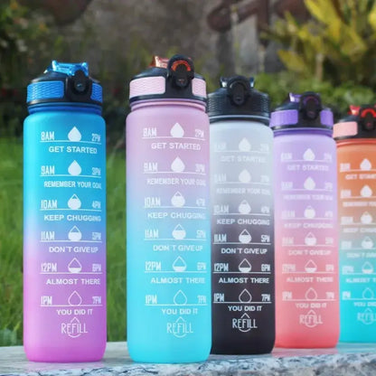 1L Water Bottle Portable Sport Water Bottle Pretty Drink Bottle Leakproof Gym Water Bottle for Outdoor Travel Fitness Cycling by All Mart Bristol Ltd