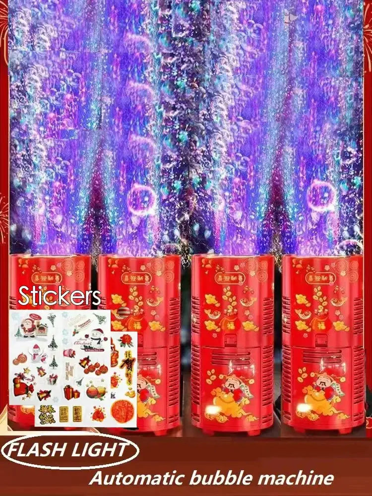 20 holes Fireworks bubble machine bubble blower on the ground electronic automatic landing Spring Festival gift New Year toys by All Mart Bristol Ltd