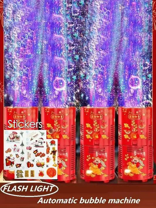 20 holes Fireworks bubble machine bubble blower on the ground electronic automatic landing Spring Festival gift New Year toys by All Mart Bristol Ltd
