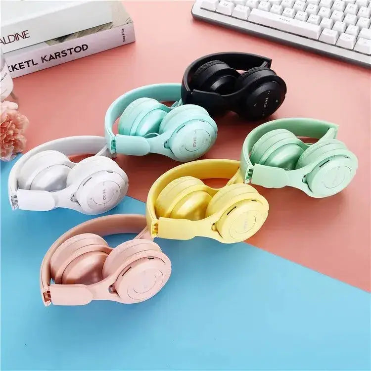 Y08 Headphone Bluetooth Headset Earphone Wireless Headphones Stereo Foldable Sport Gaming Macaron Headphones for Android IOS by All Mart Bristol Ltd