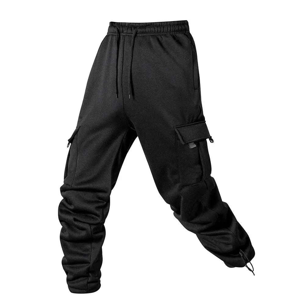 Men's Joggers Pants Loose Drawstring Long Pants Men Multi-pocket Sweatpants Casual Cargo Trousers For Men Fitness by All Mart Bristol Ltd