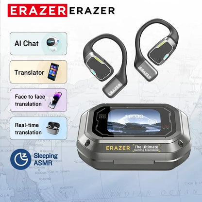 [AI Earphone]Translator Erazer XP6 Bluetooth Earphones Sleep ASMR Headset DIY Equalizer APP AI Wireless Headphones Office Travel by All Mart Bristol Ltd