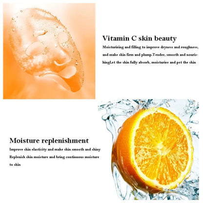 10pcs BIOAQUA Vitamin C Facial Mask Face skincare Moisturizing Face Mark Brightening Repairing Facial Masks for Face Skin Care by All Mart Bristol Ltd